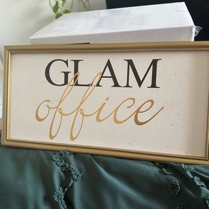 Glam office sign